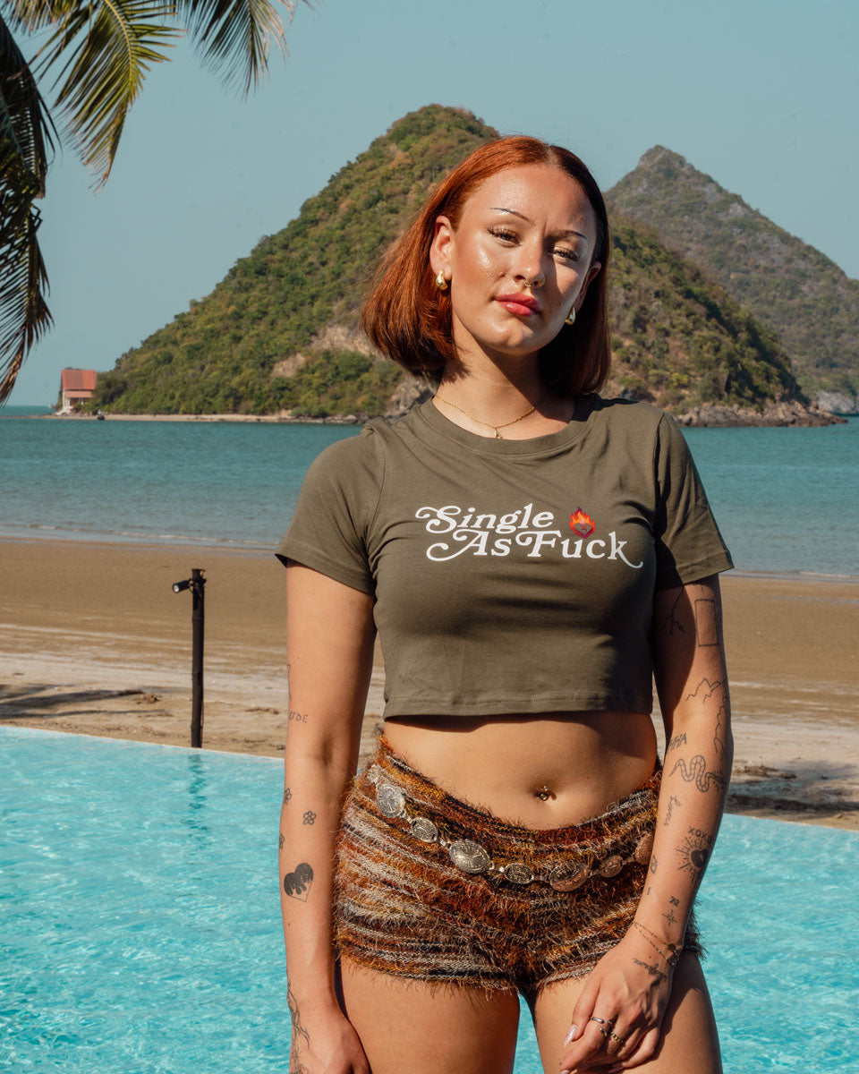 Temptation Island – Wild Desire Croptop (Olive)